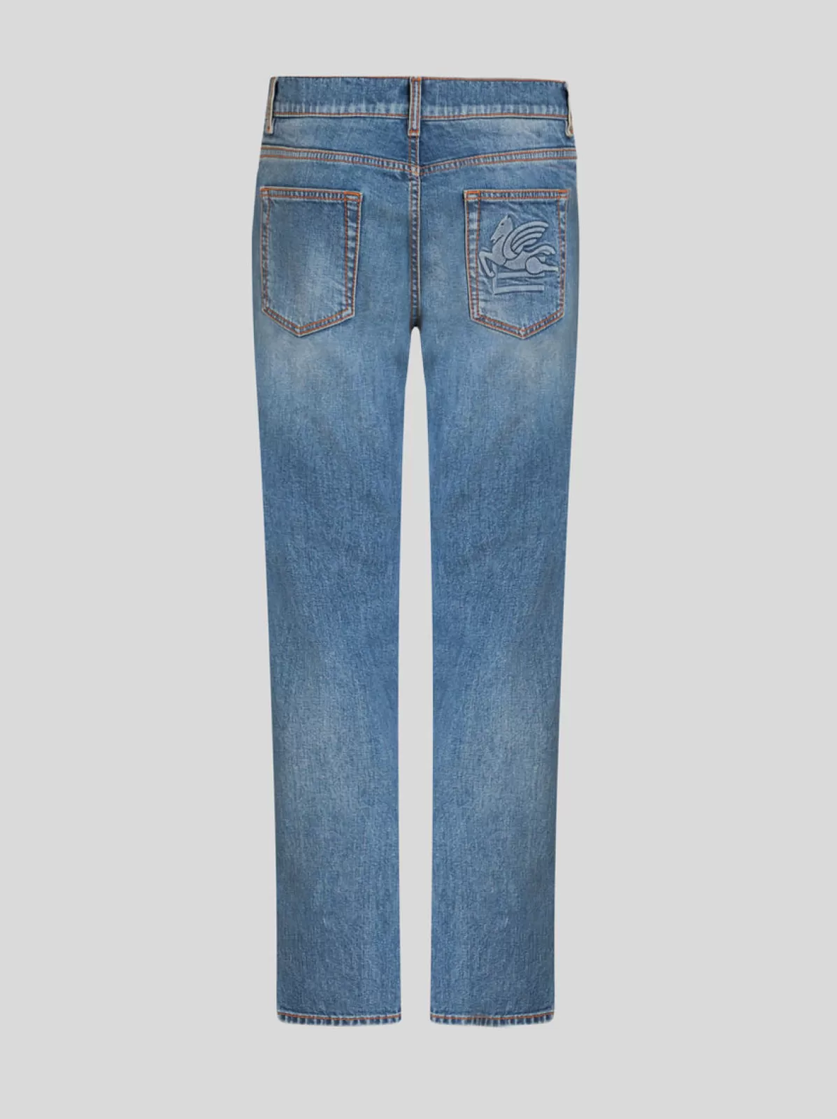 Uomo Etro Jeans Con Lavorazione Vintage E Pegaso | Uomo |