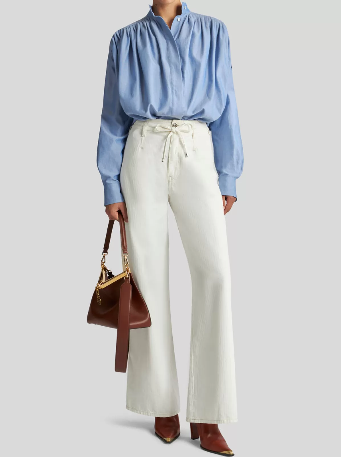 Donna Etro JEANS CULOTTE CON CINTURA |