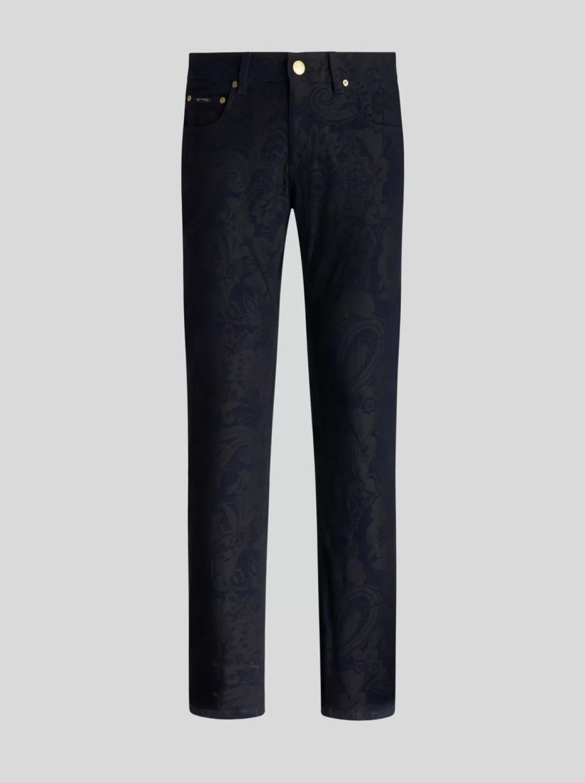 Uomo Etro Jeans In Cotone Jacquard | Uomo |