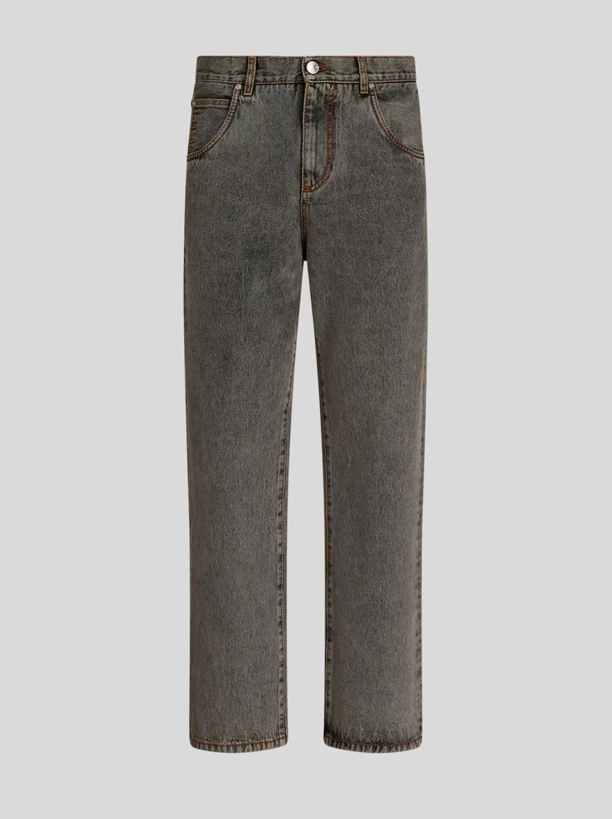 Uomo Etro Jeans In Denim Di Cotone Con Cinque Tasche | Uomo |