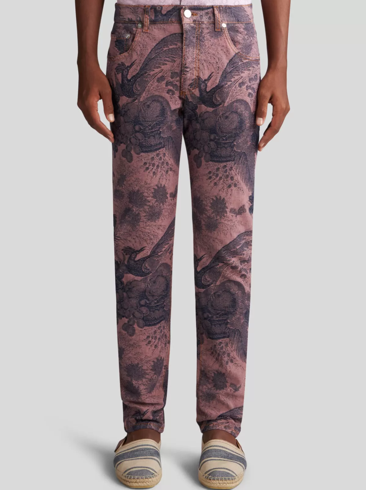 Uomo Etro JEANS IN DENIM JACQUARD |