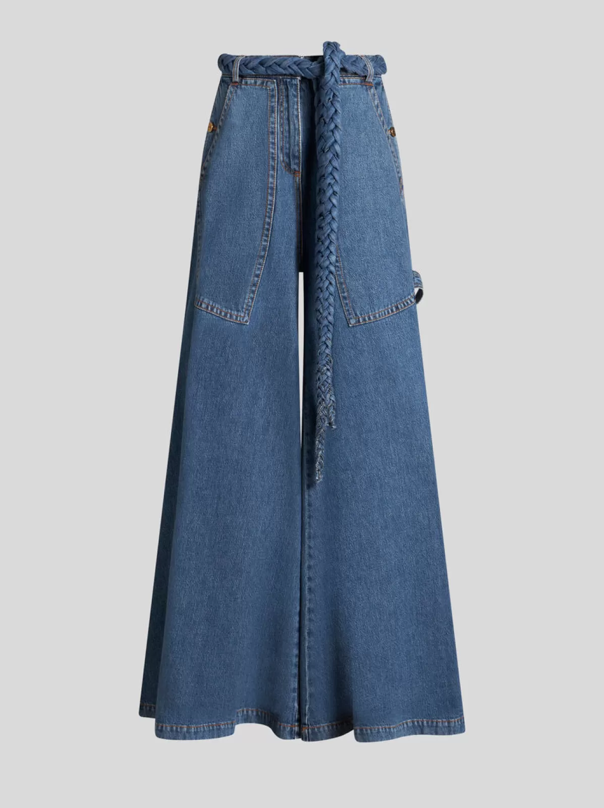 Donna Etro JEANS WIDE LEG CON CINTURA |