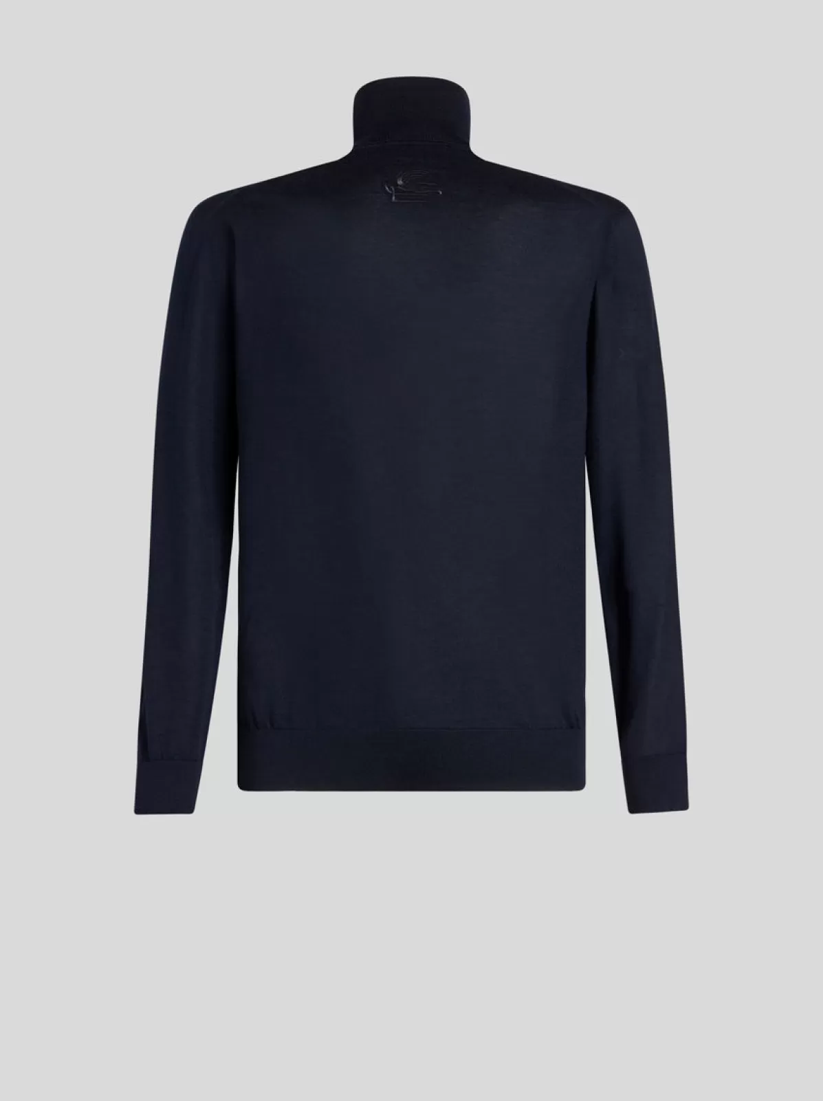 Uomo Etro Maglia A Collo Alto Con Logo Sul R | Uomo | Blu |