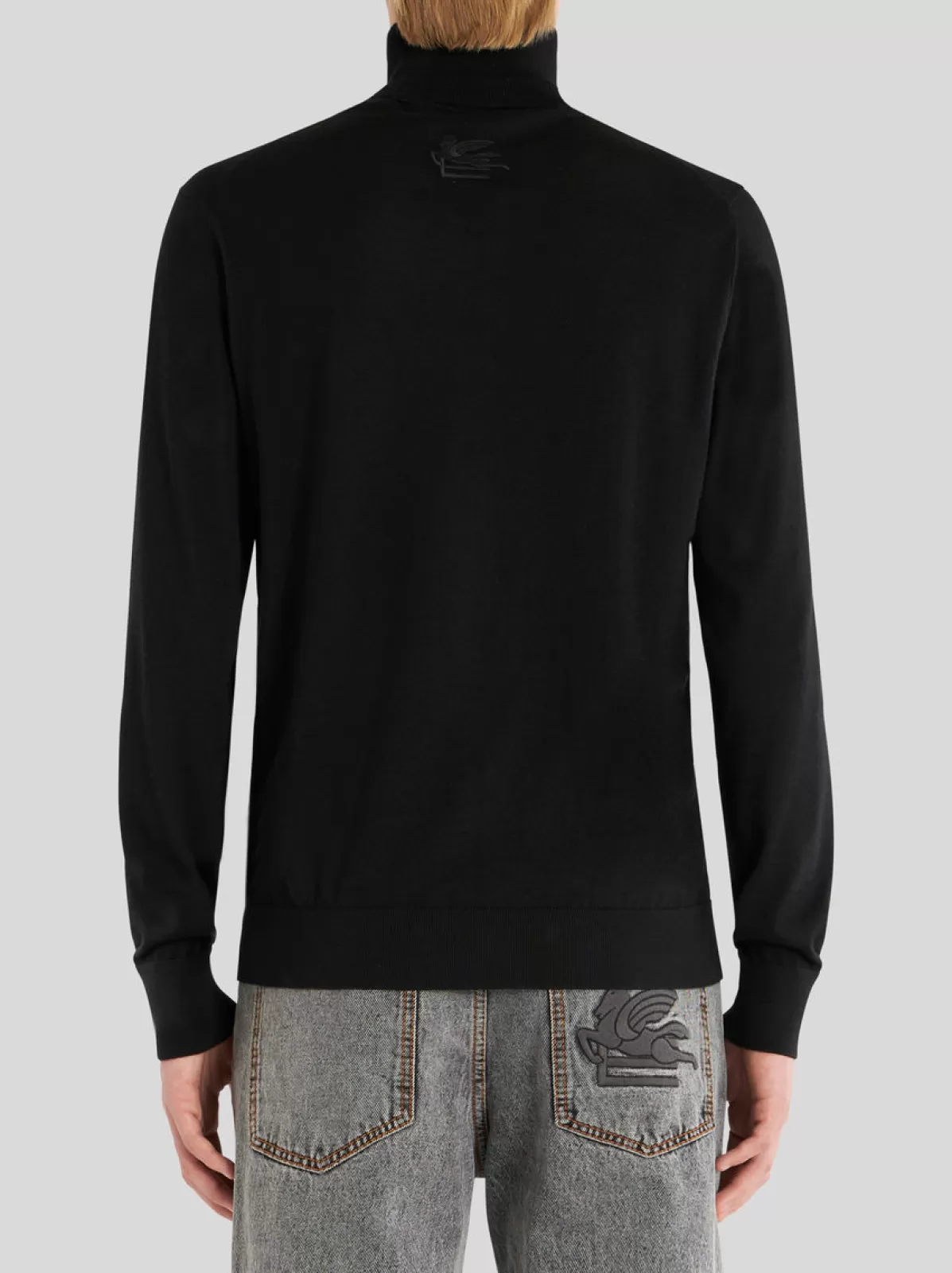 Uomo Etro Maglia A Collo Alto Con Logo Sul R | Uomo | |