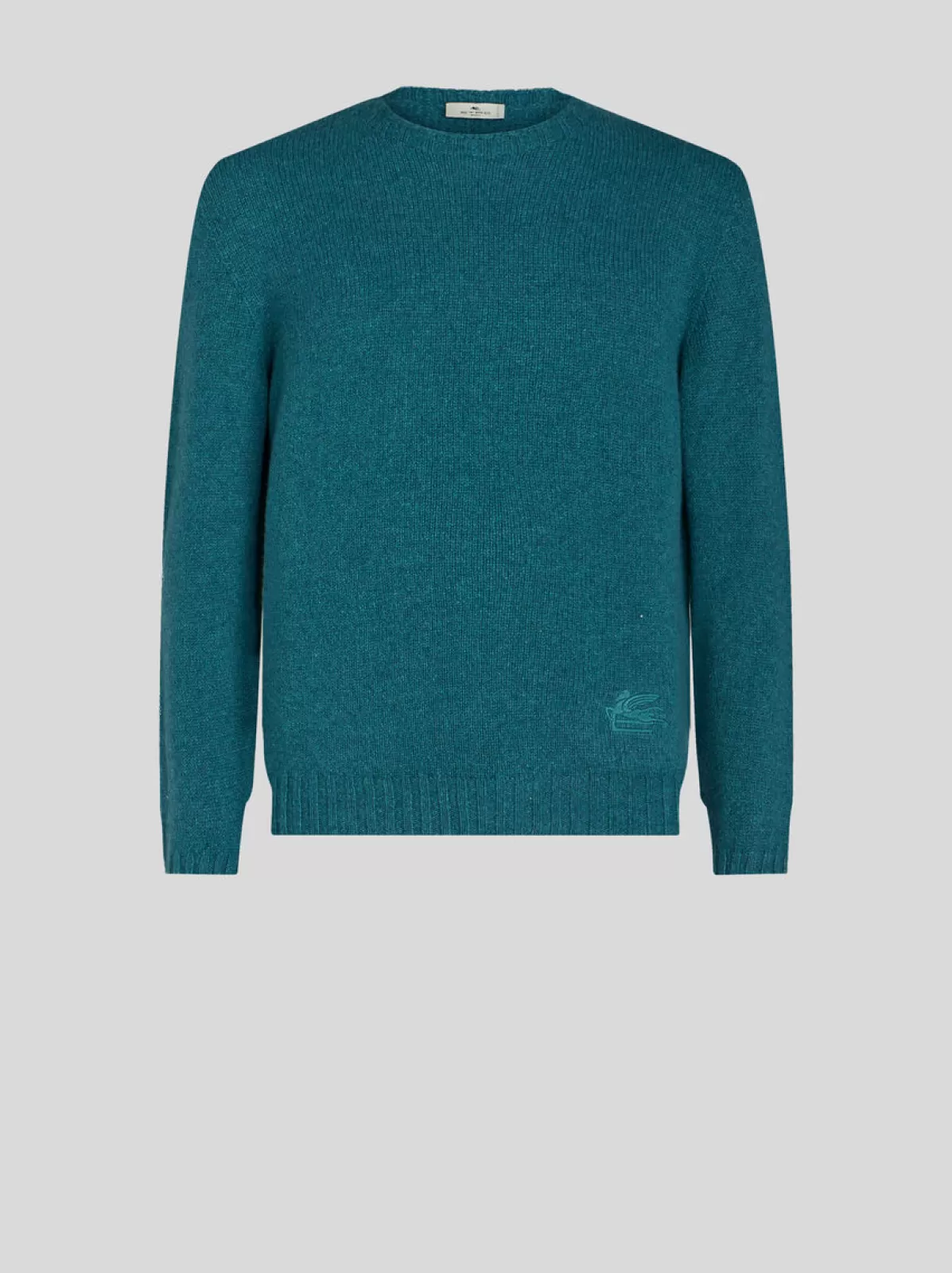 Uomo Etro Maglia In Cashmere Con Logo Sul Fondo | Uomo | |