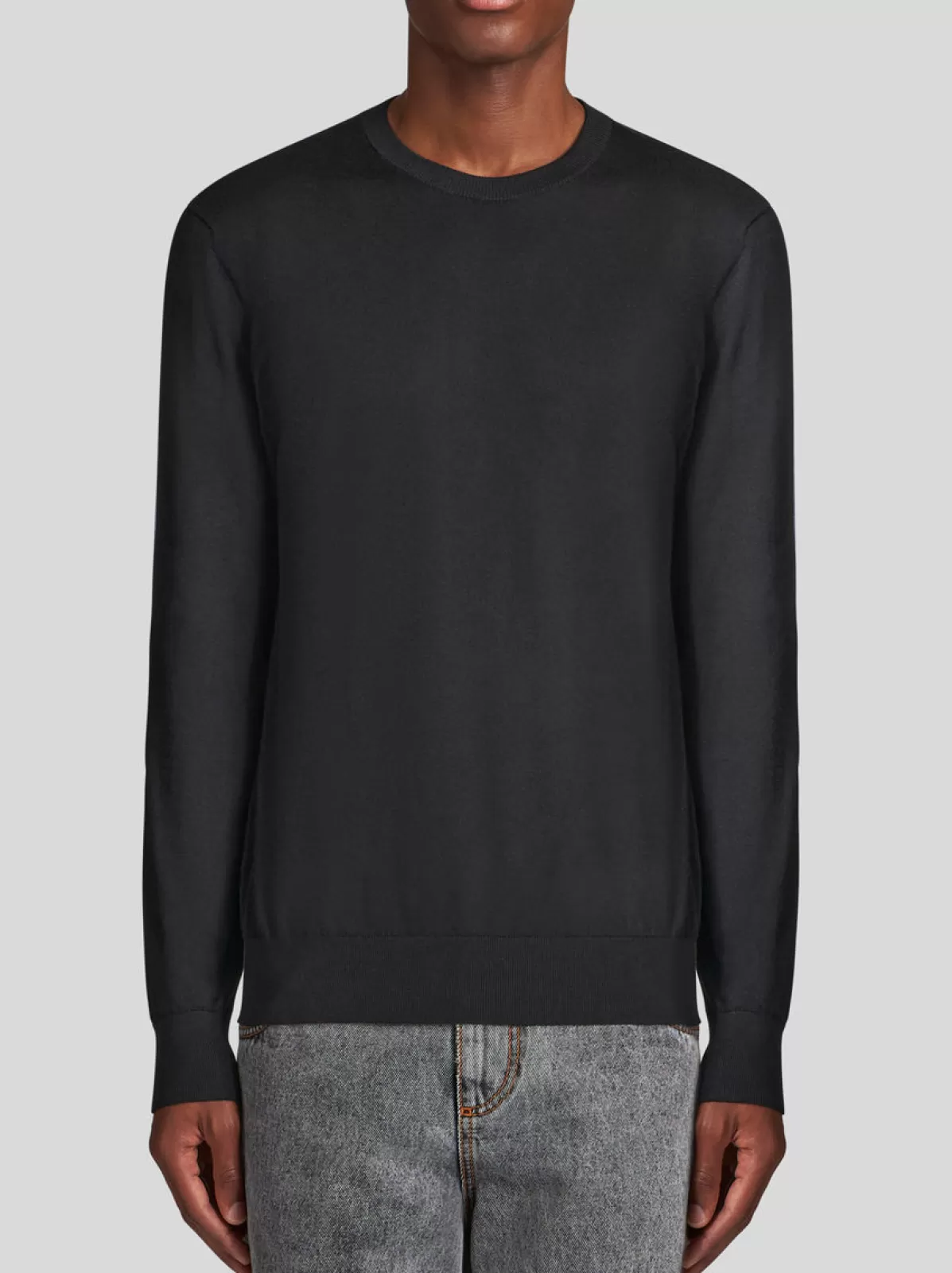 Uomo Etro Maglia In Seta E Cashmere Con Logo Sul R | Uomo |