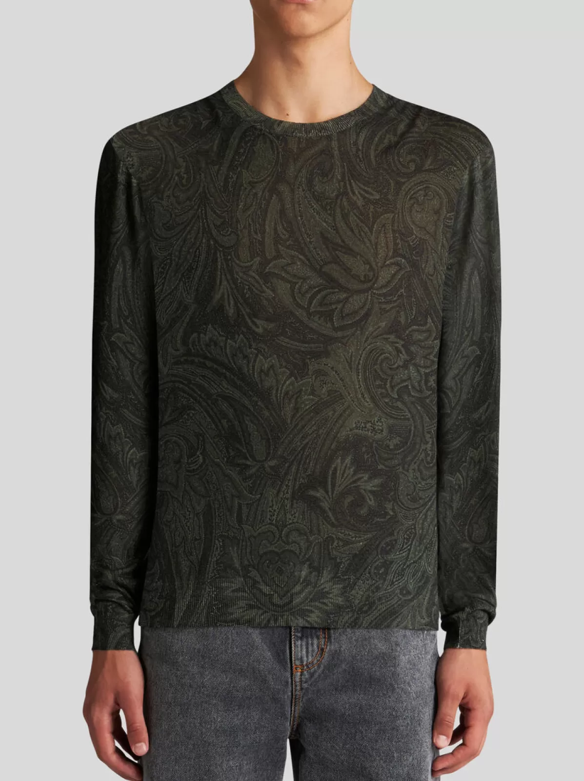 Uomo Etro MAGLIA PAISLEY IN SETA E CASHMERE |