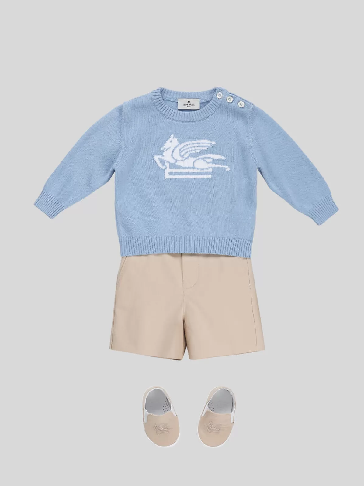 Bambino Etro MAGLIONE CON PEGASO PER NEONATI |