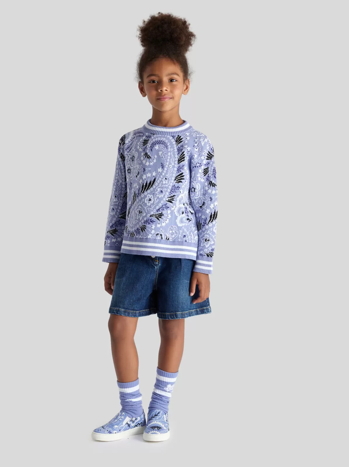 Bambino Etro MAGLIONE PAISLEY MONOCROMO PER BAMBINI |