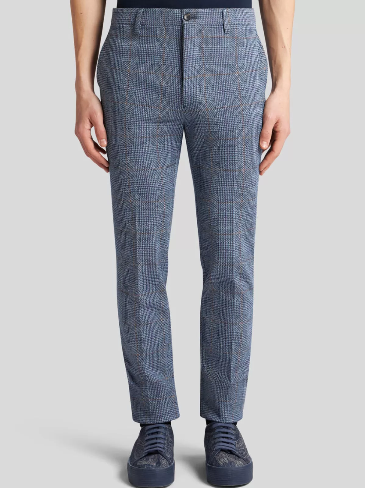 Uomo Etro PANTALONI CHECK JACQUARD |