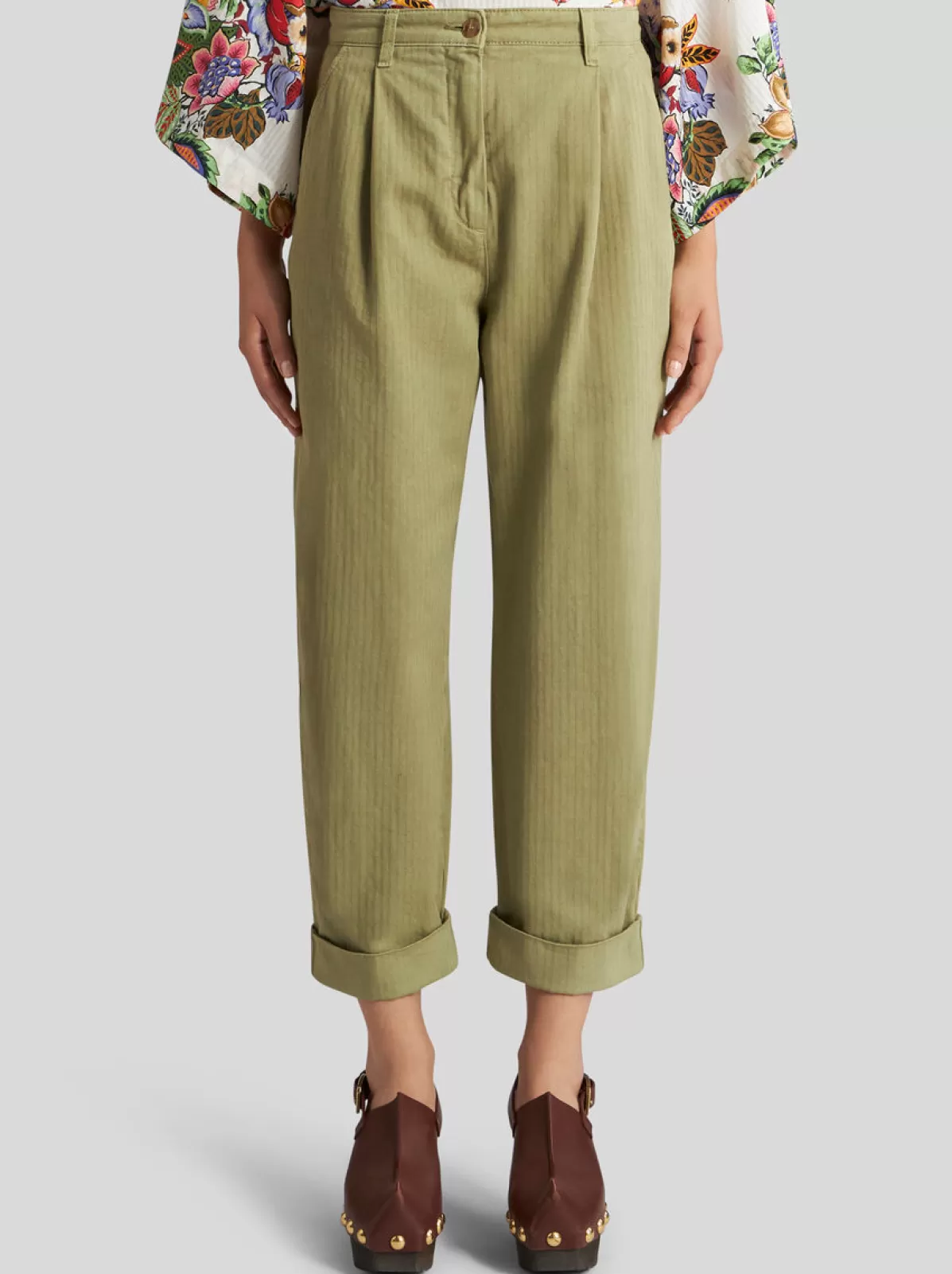 Donna Etro PANTALONI CHINO CROPPED |