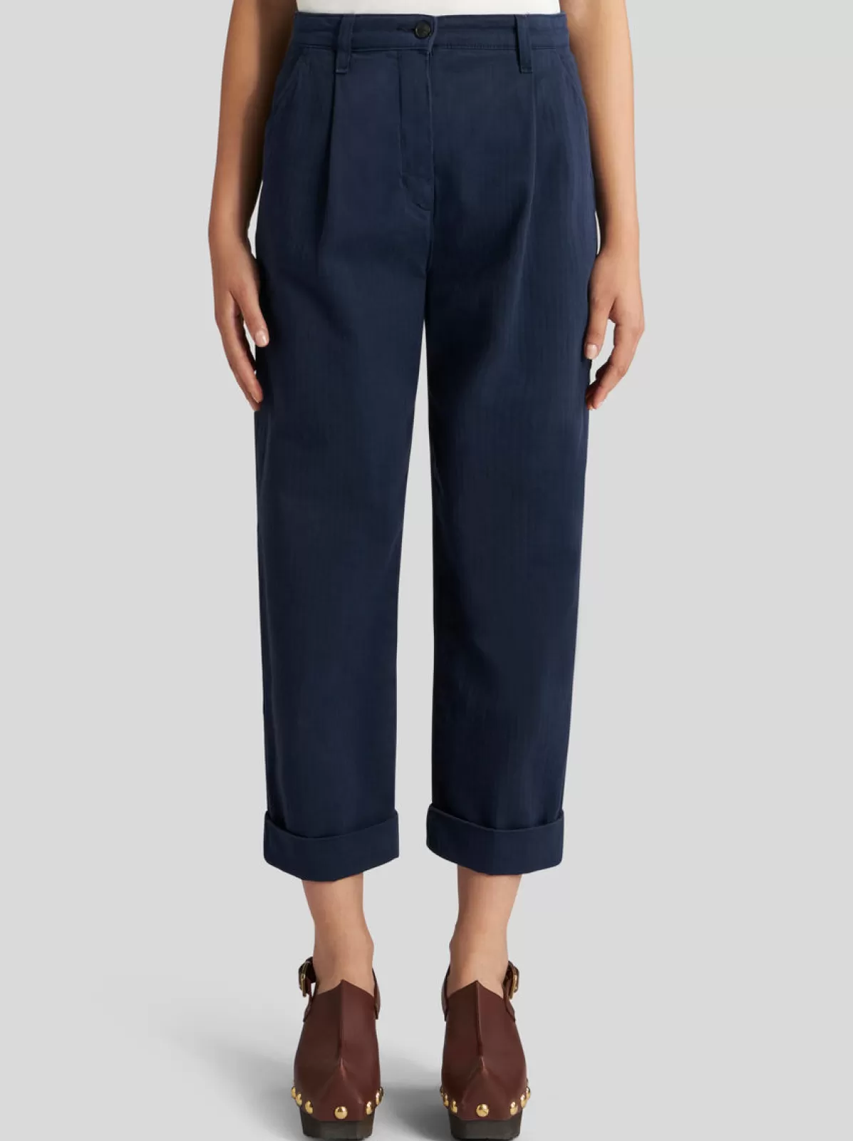 Donna Etro PANTALONI CHINO CROPPED |