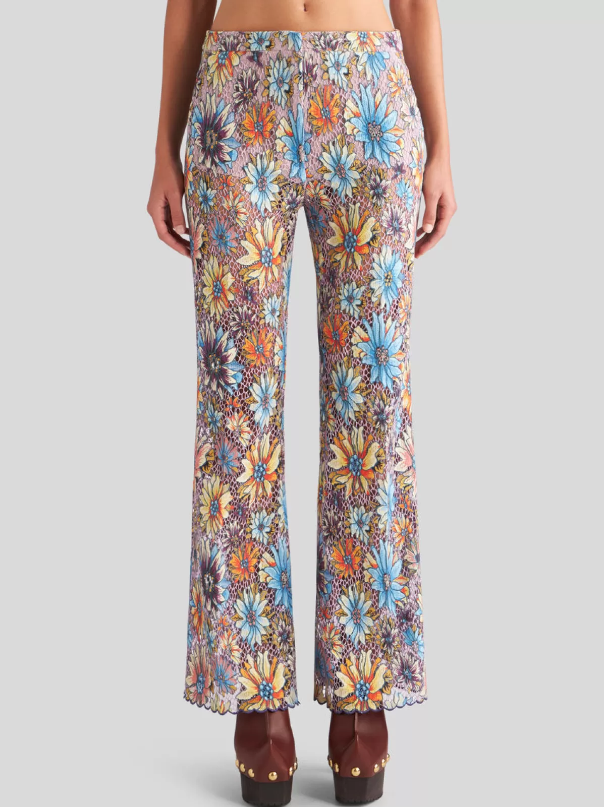Donna Etro Pantaloni Flare Bouquet Floreale | Donna | |