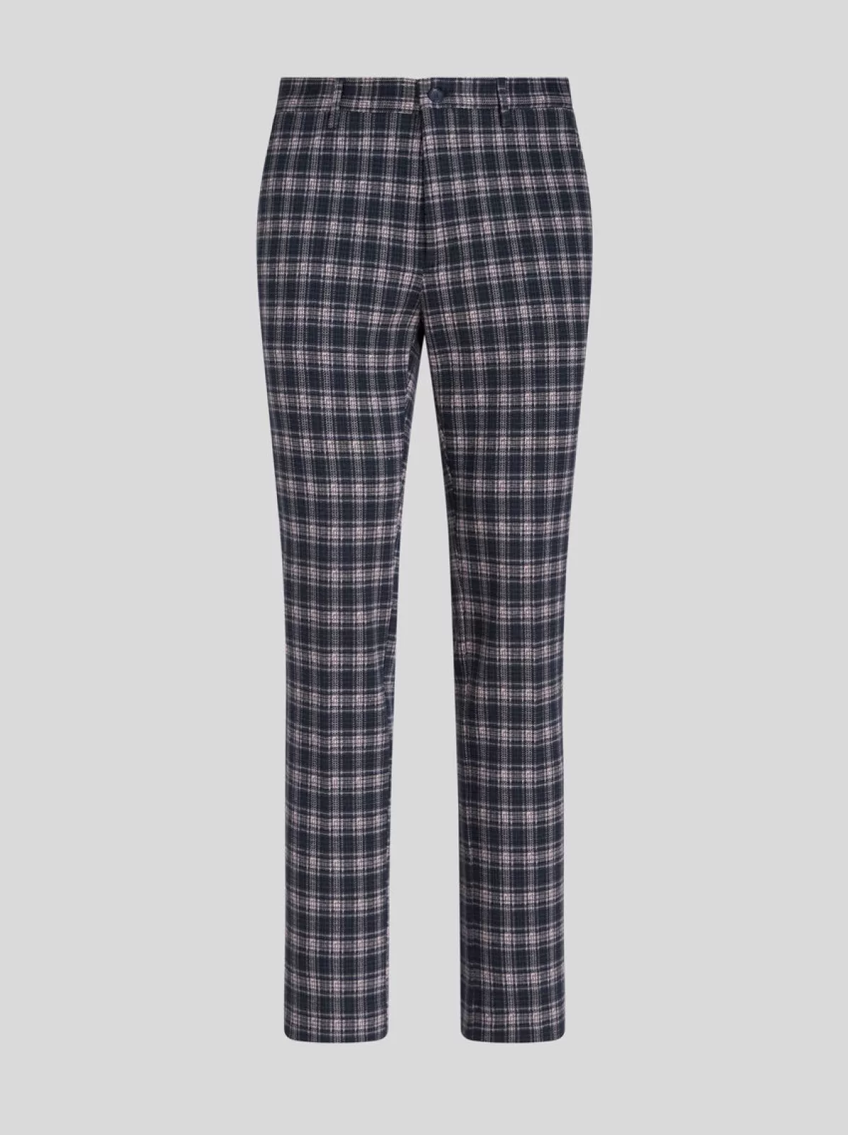 Uomo Etro PANTALONI IN COTONE CON MOTIVO CHECK |