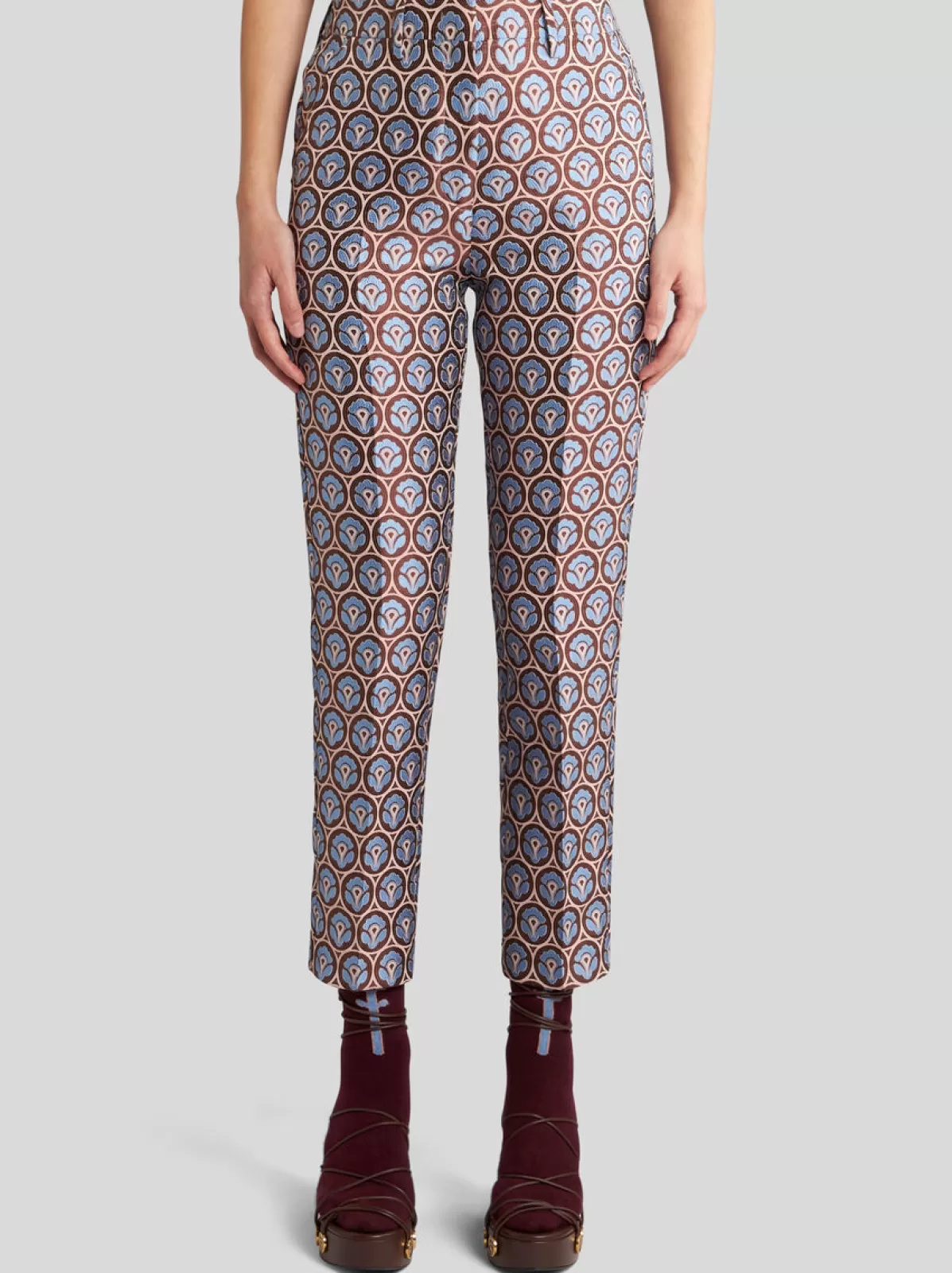 Donna Etro PANTALONI IN JACQUARD LUCIDO |