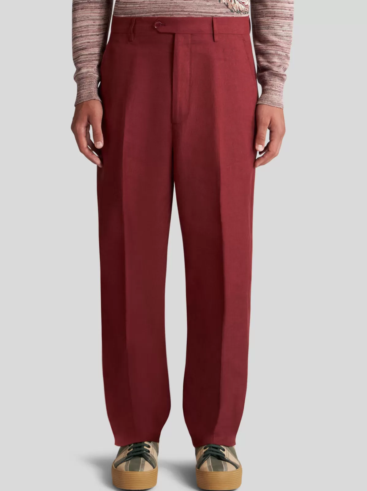 Uomo Etro PANTALONI IN LINO E COTONE |