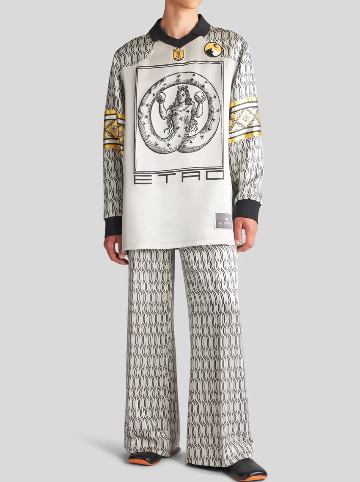 Uomo Etro PANTALONI IN SETA JACQUARD |