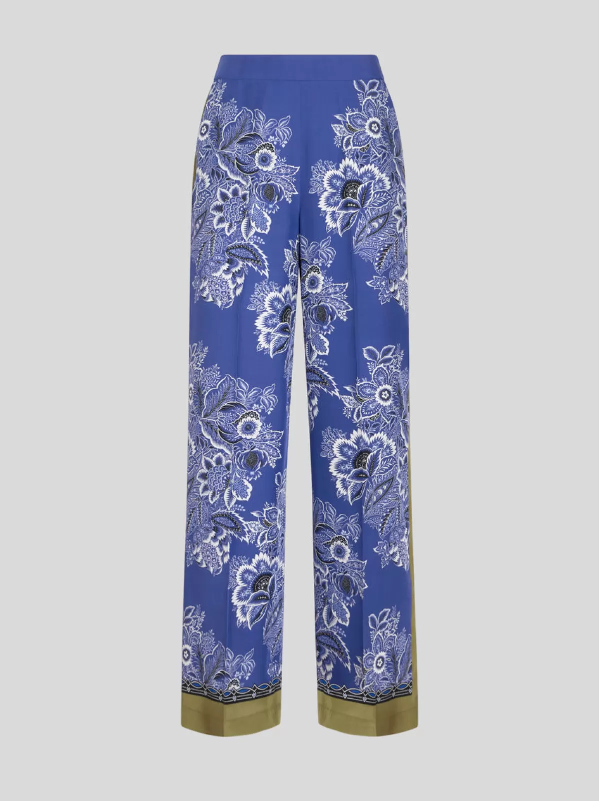 Donna Etro PANTALONI PALAZZO BOUQUET BANDANA |