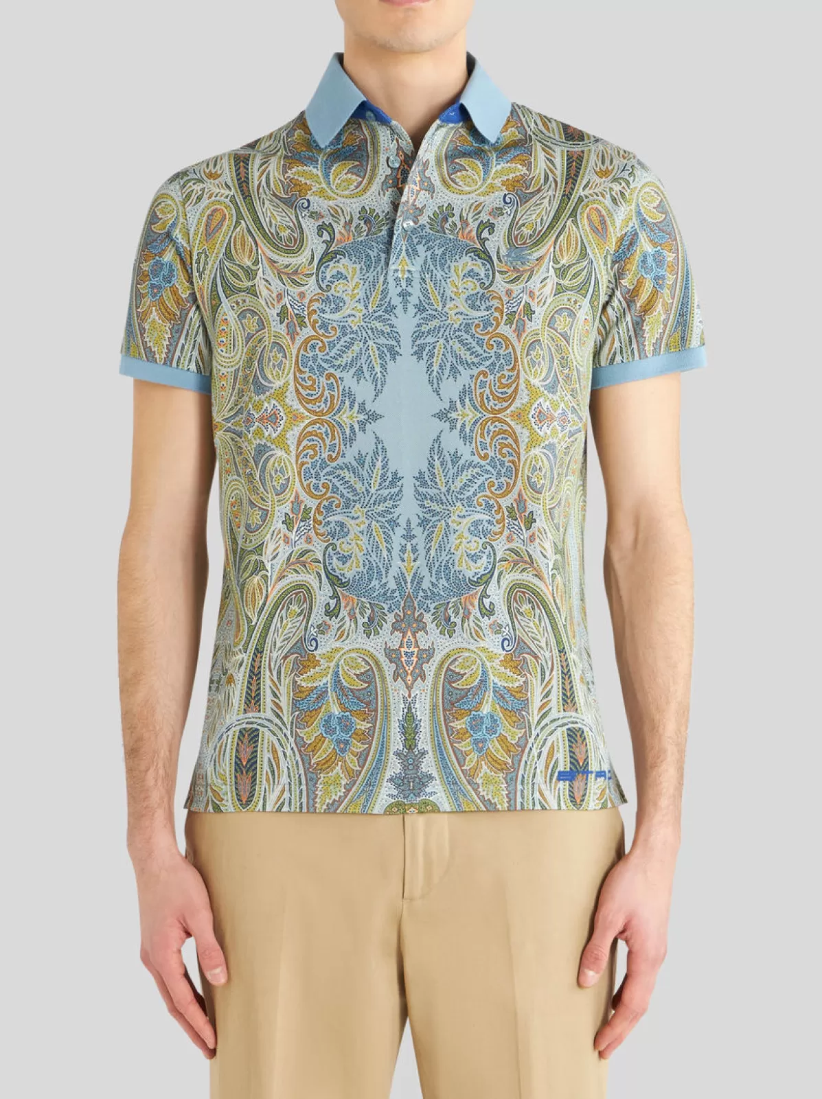 Uomo Etro Polo Con Figura Paisley Piazzata | Uomo | |