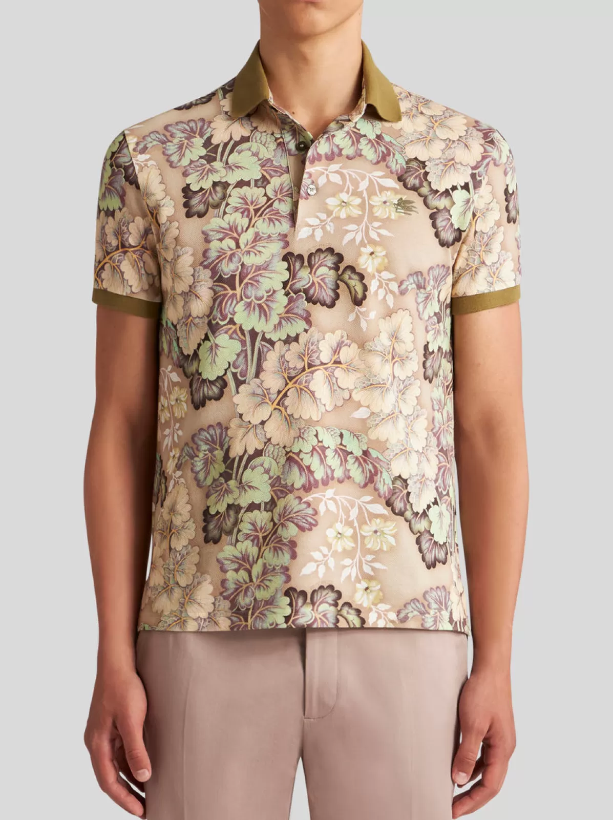 Uomo Etro POLO CON STAMPA FOLIAGE |