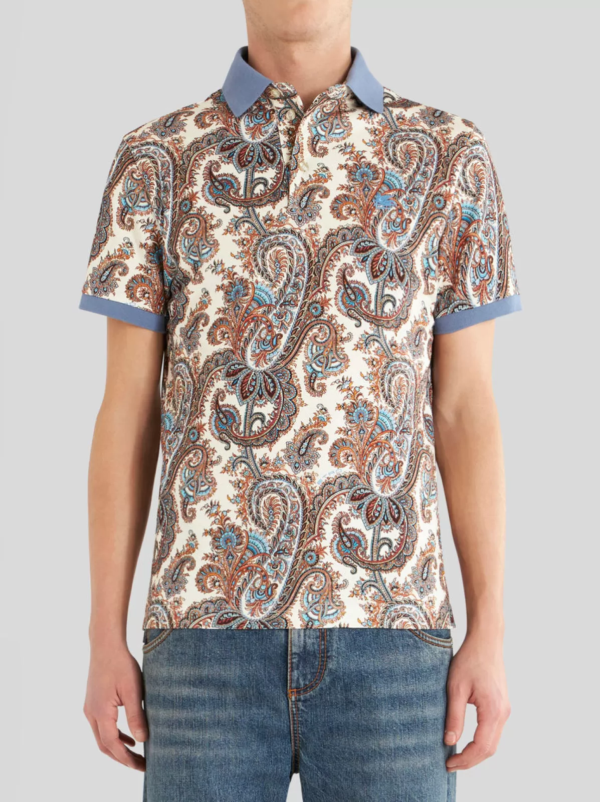 Uomo Etro Polo In Cotone Paisley | Uomo | |