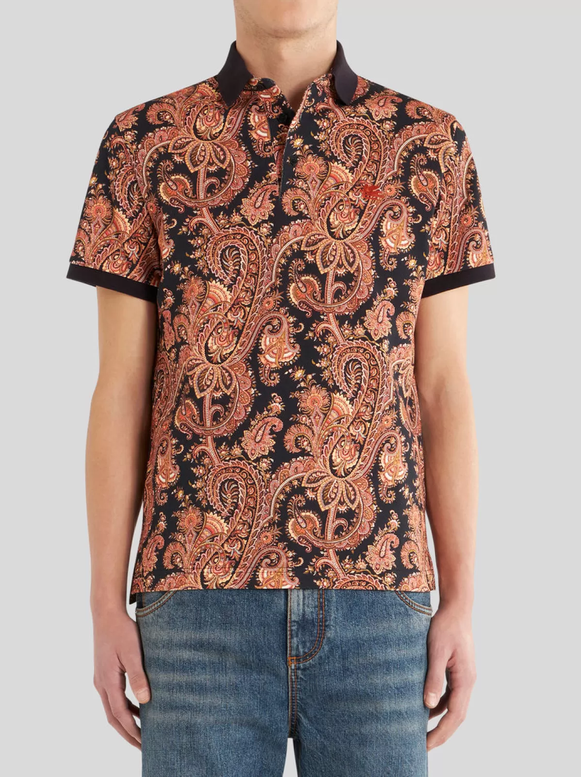 Uomo Etro Polo In Cotone Paisley | Uomo | |