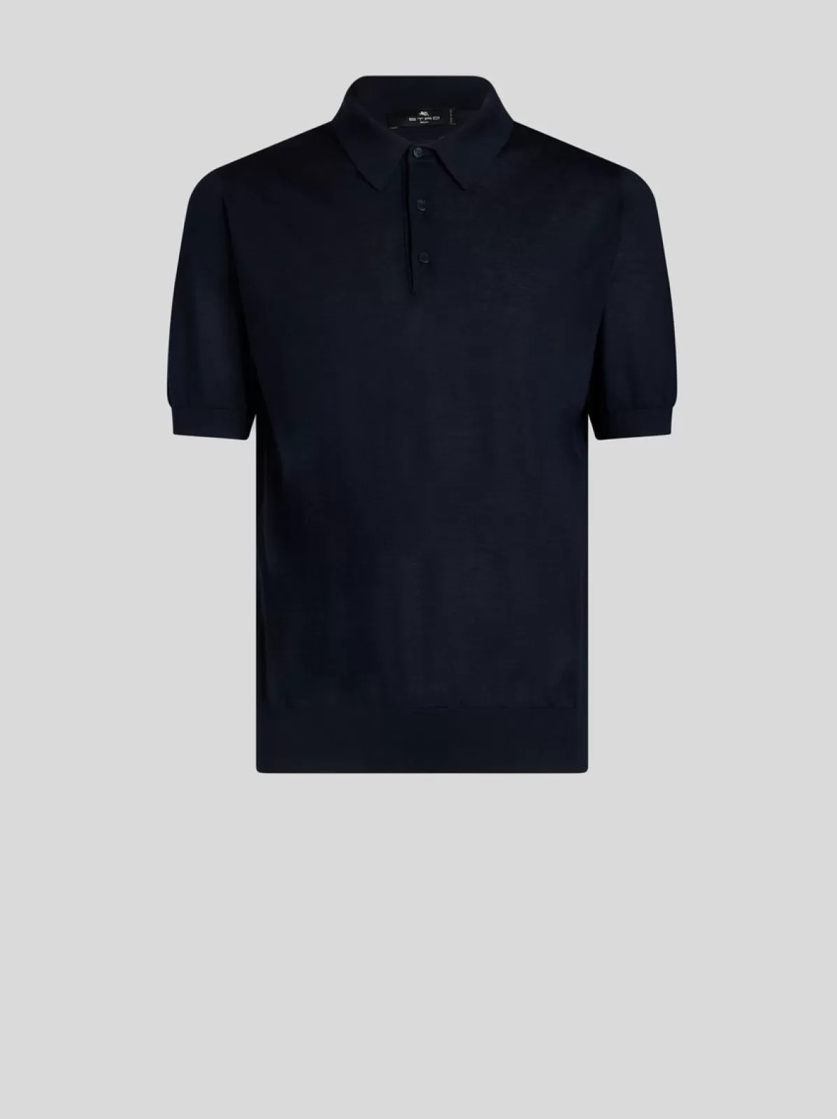 Uomo Etro Polo In Maglia Di Cachemire E Seta | Uomo | Blu |