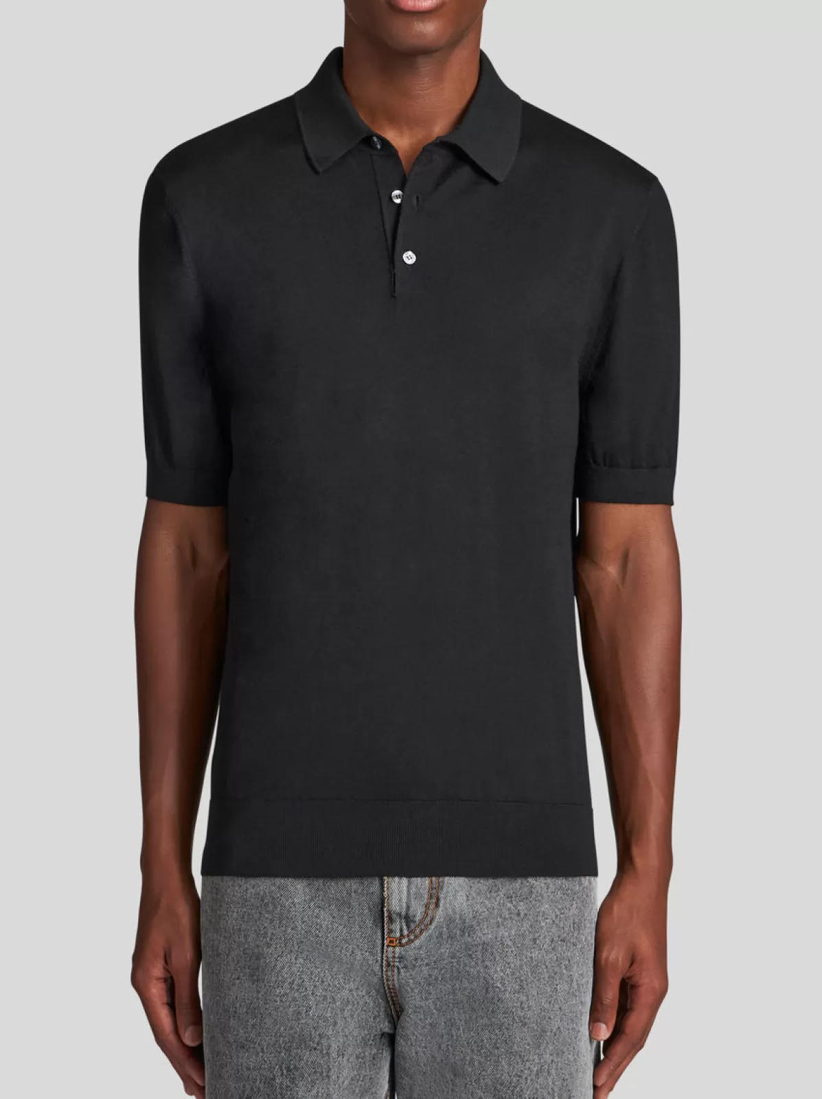 Uomo Etro Polo In Maglia Di Cachemire E Seta | Uomo | |