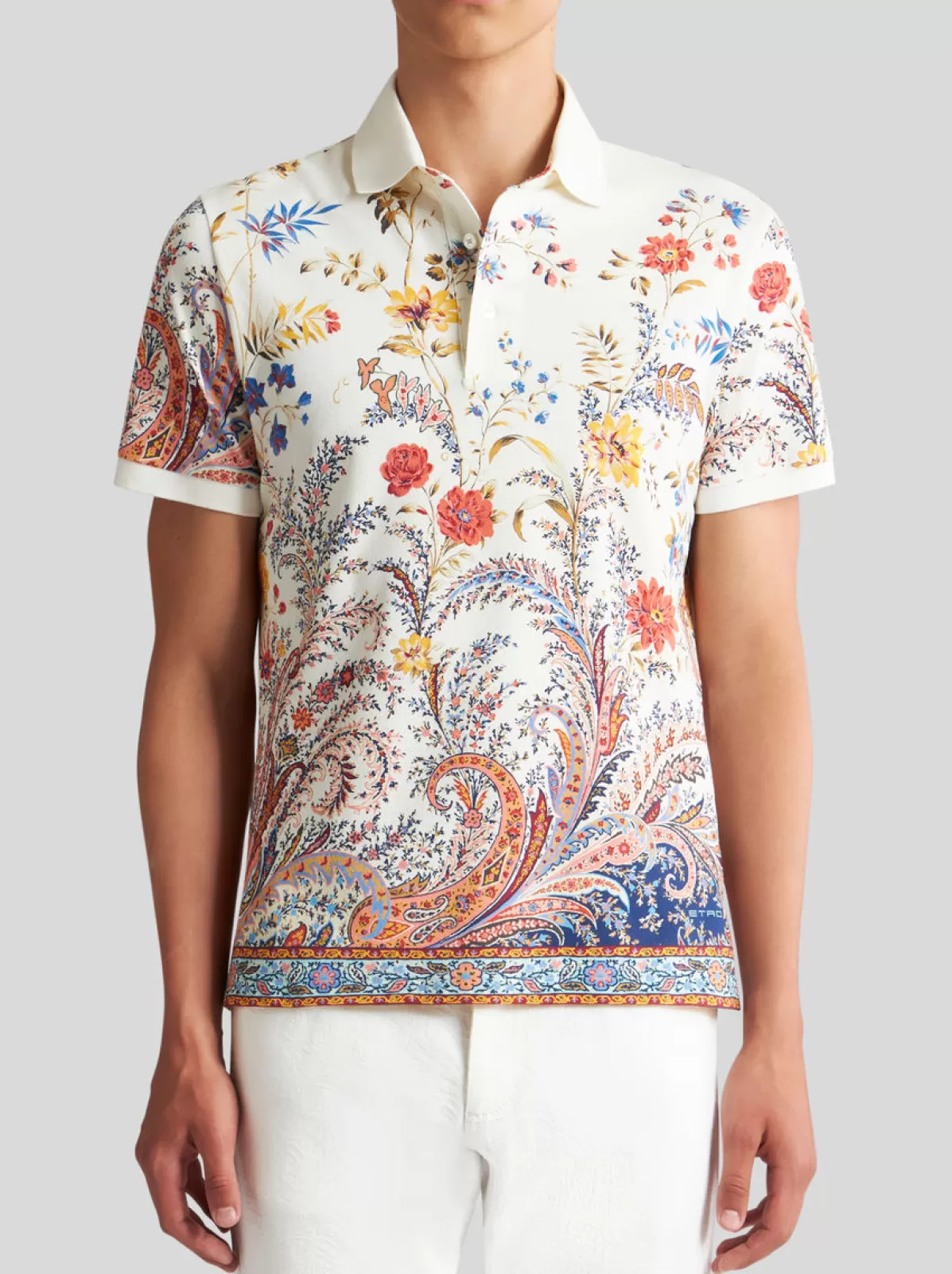 Uomo Etro POLO PAISLEY FLOREALE |