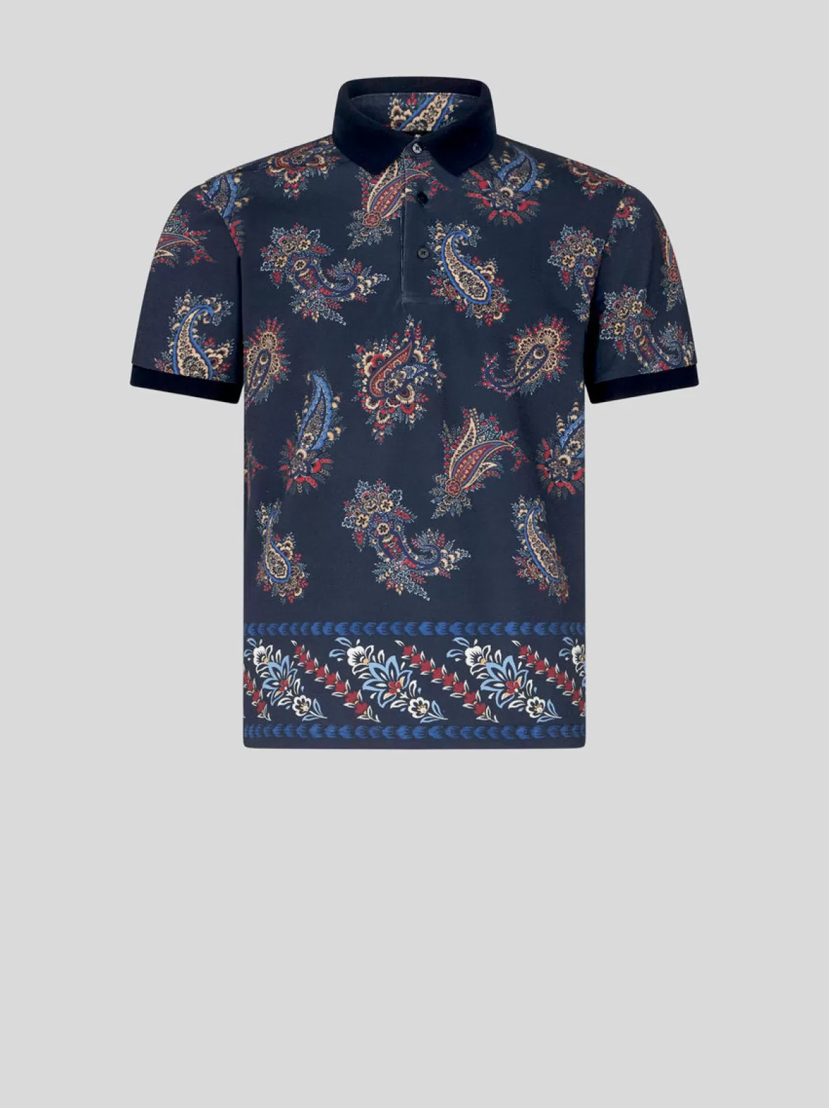 Uomo Etro POLO PAISLEY IN COTONE |