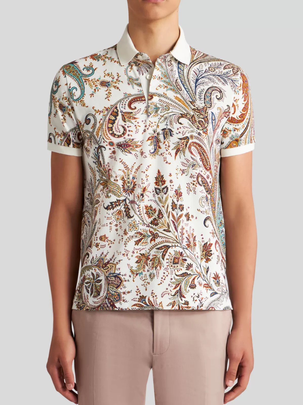 Uomo Etro POLO PAISLEY MULTICOLOR CON LOGO |