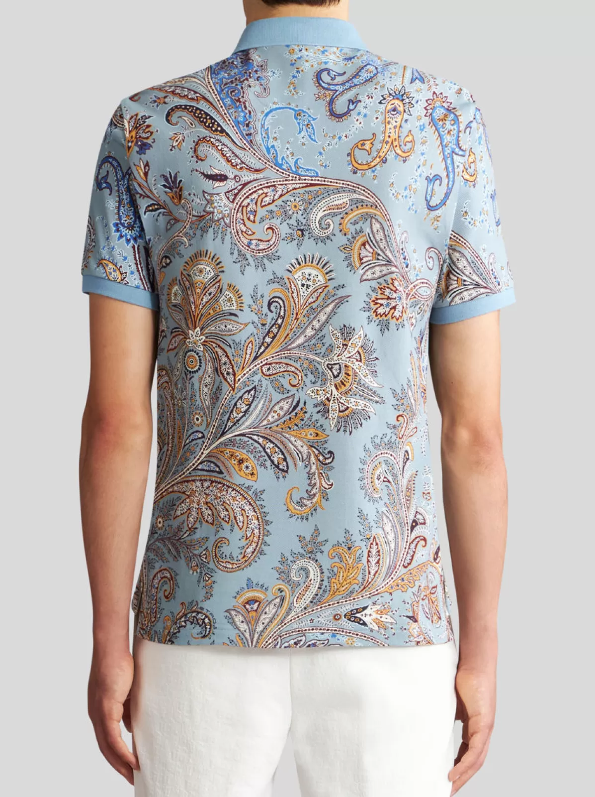 Uomo Etro POLO PAISLEY MULTICOLOR CON LOGO |