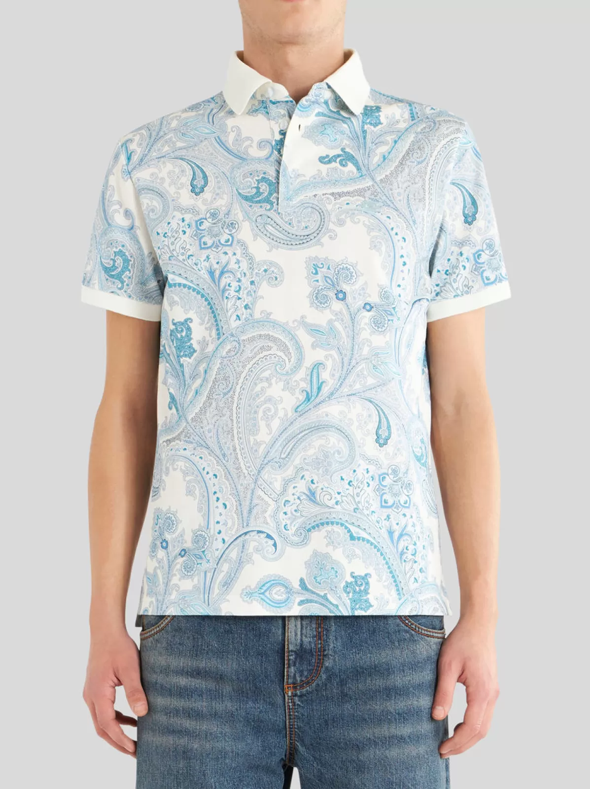 Uomo Etro Polo Paisley Ornamentale | Uomo | |