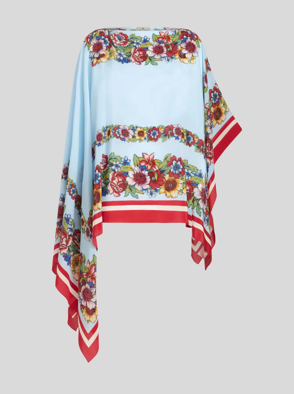 Donna Etro Poncho In Seta Stampata | Donna | |