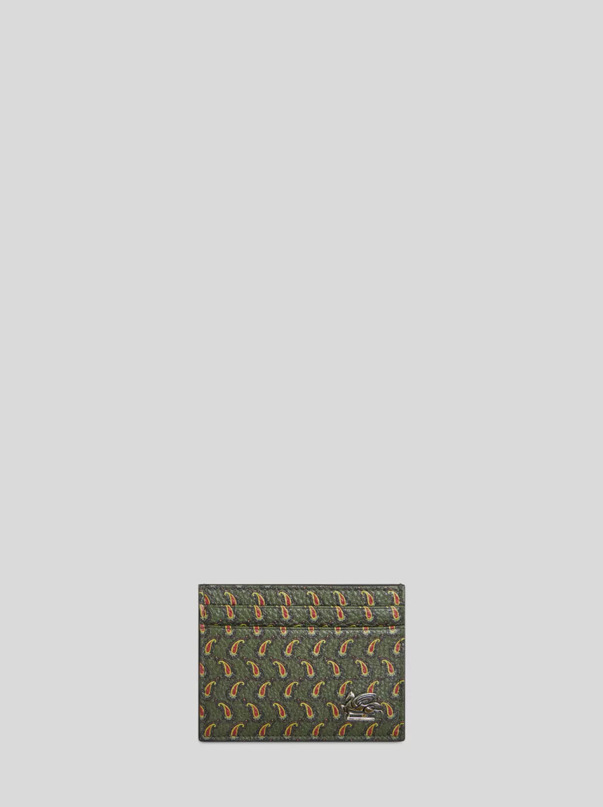 Uomo Etro PORTA CARTE IN PELLE CON MICRO PAISLEY E PEGASO |