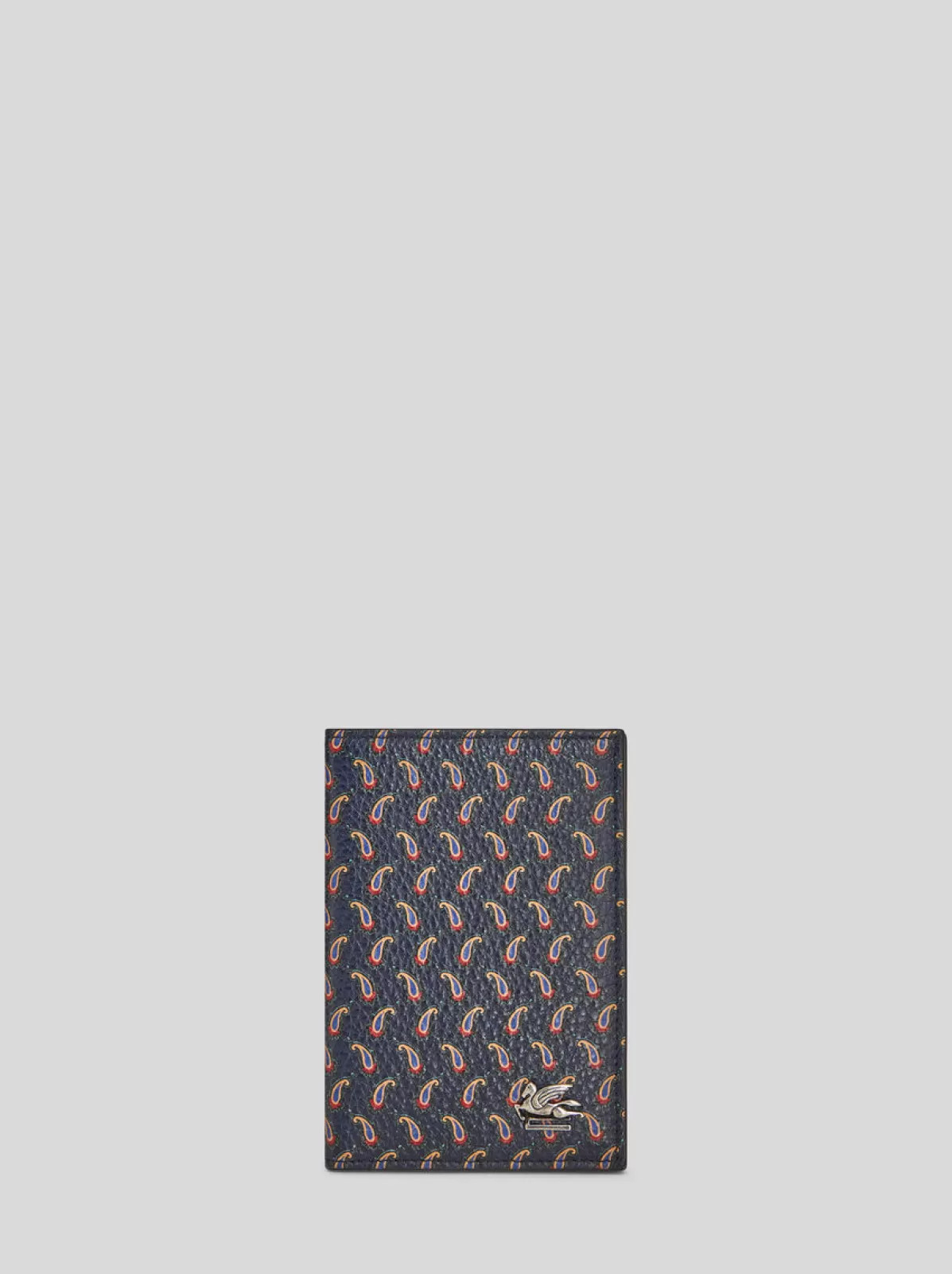Uomo Etro PORTA DOCUMENTI IN PELLE CON MICRO PAISLEY E PEGASO |