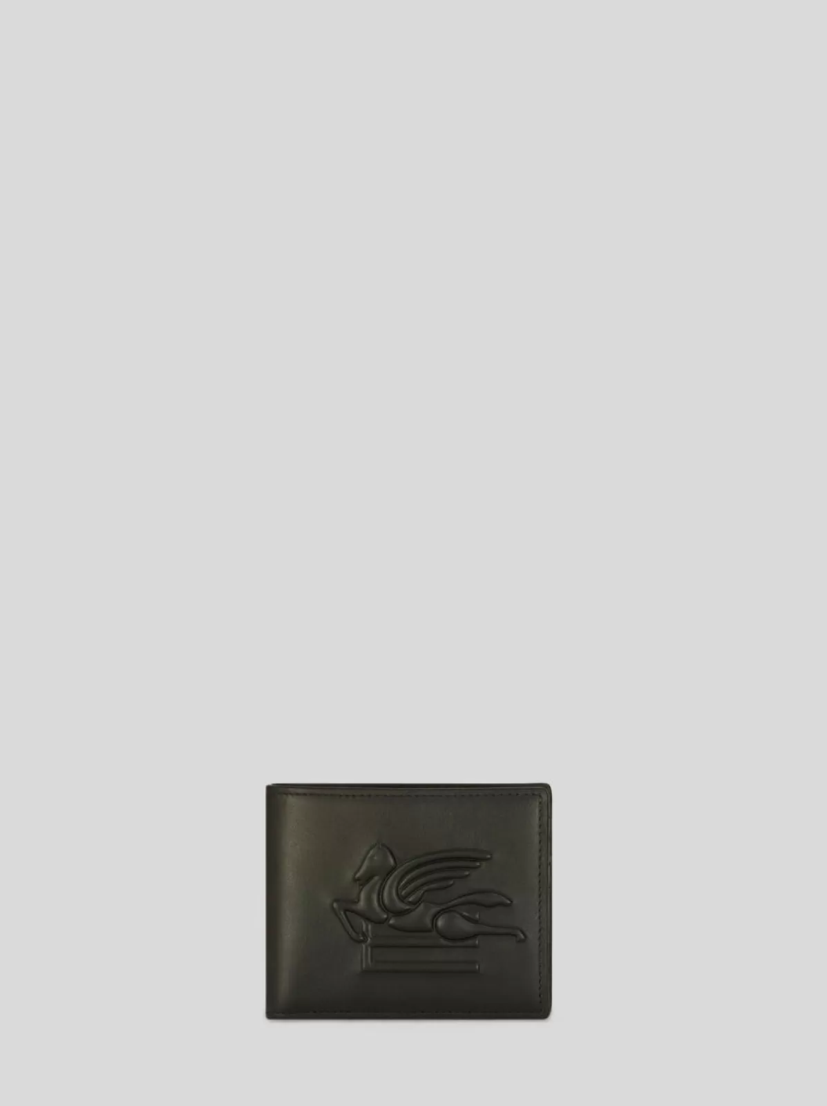 Uomo Etro Portafoglio In Pelle Con Logo Pegaso Embossed | Uomo |