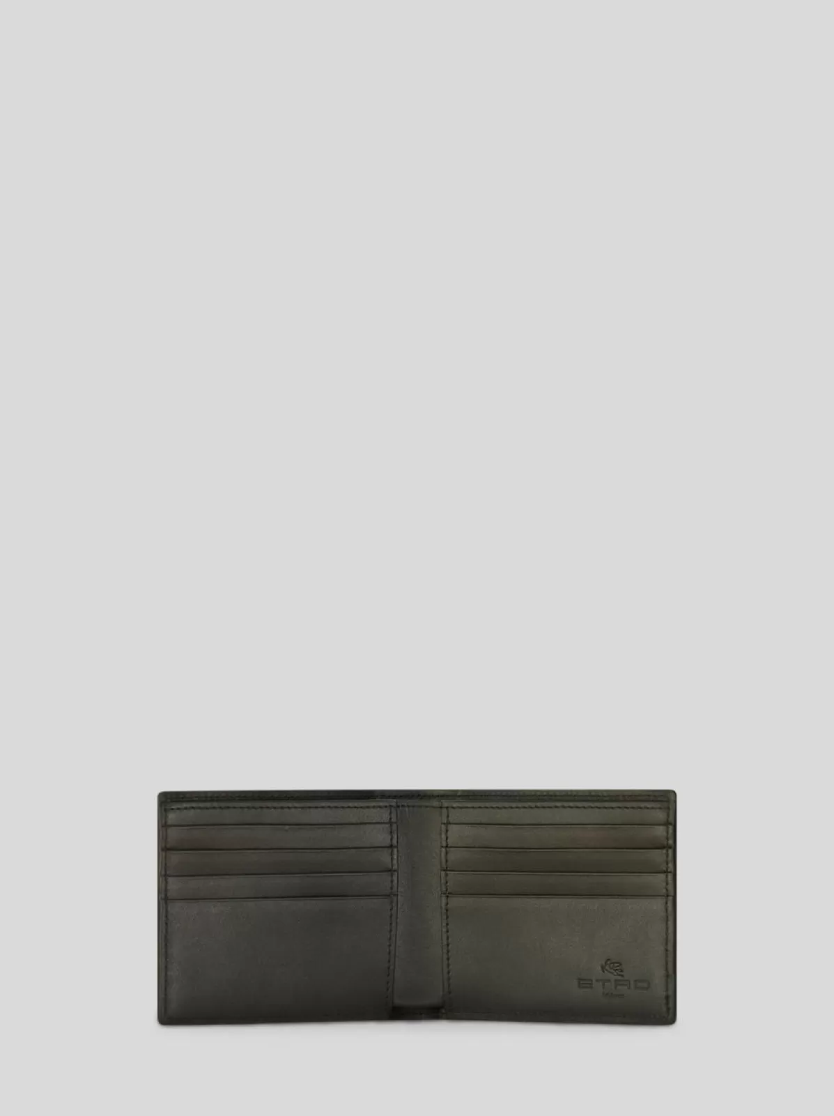 Uomo Etro Portafoglio In Pelle Con Logo Pegaso Embossed | Uomo |
