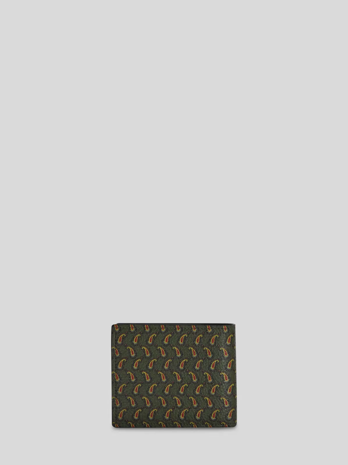 Uomo Etro PORTAFOGLIO IN PELLE CON MICRO PAISLEY E PEGASO |