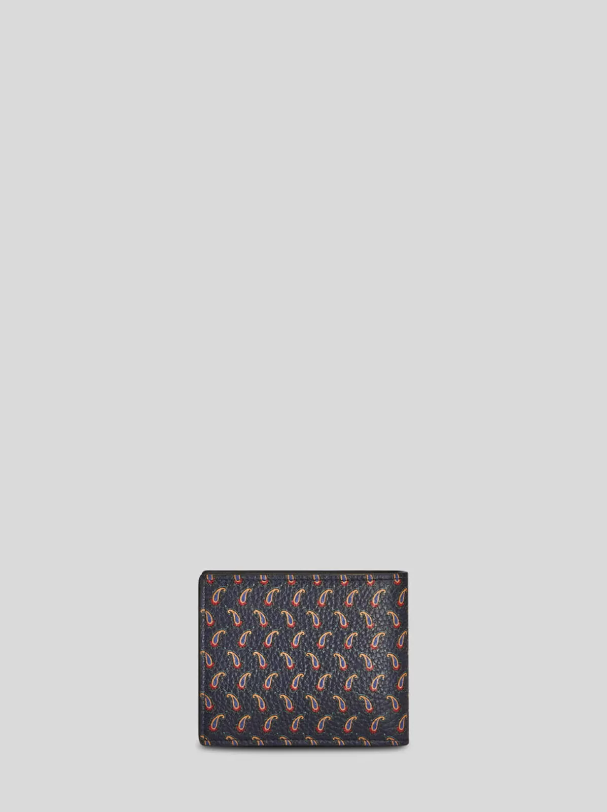 Uomo Etro PORTAFOGLIO IN PELLE CON MICRO PAISLEY E PEGASO |
