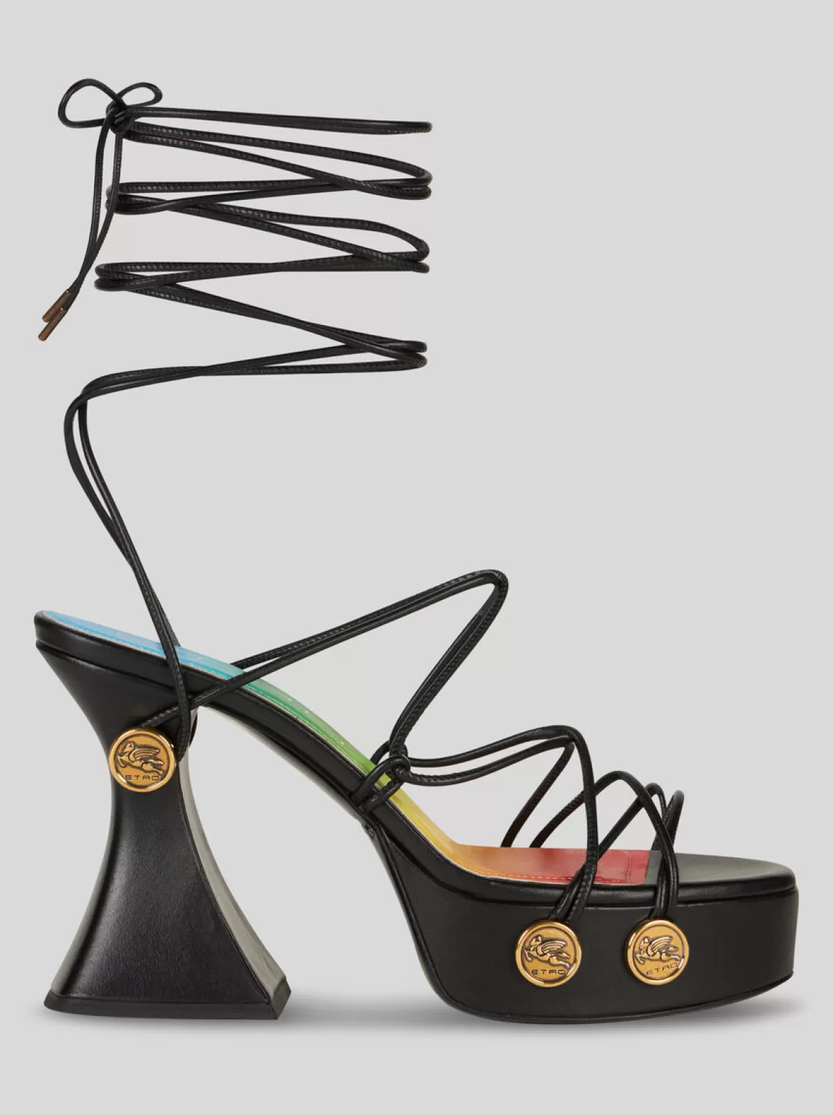 Donna Etro SANDALI PLATFORM CON LISTINI E BORCHIE |
