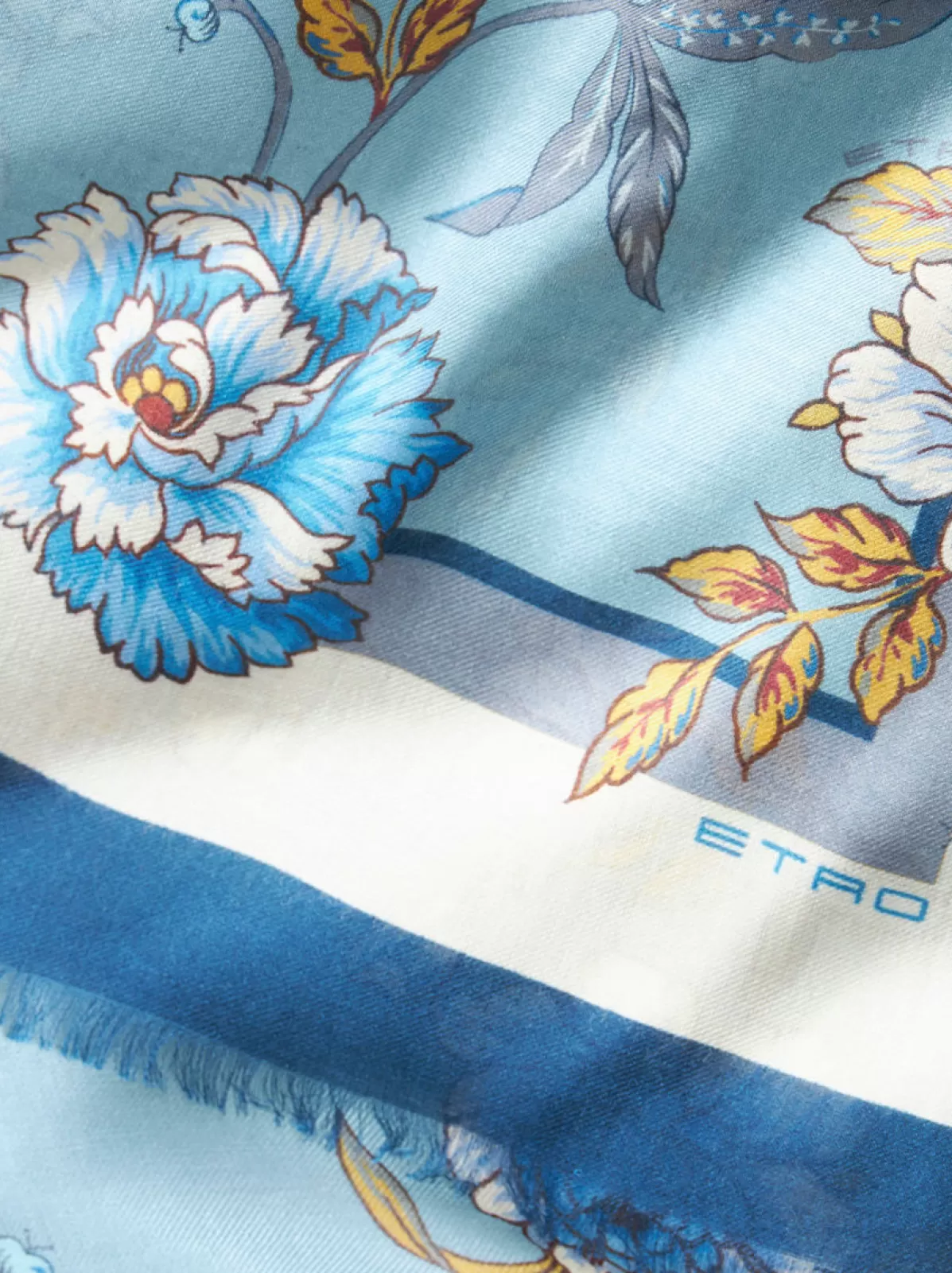 Uomo Etro SCIARPA IN MISTO CASHMERE CON STAMPA FLOREALE |