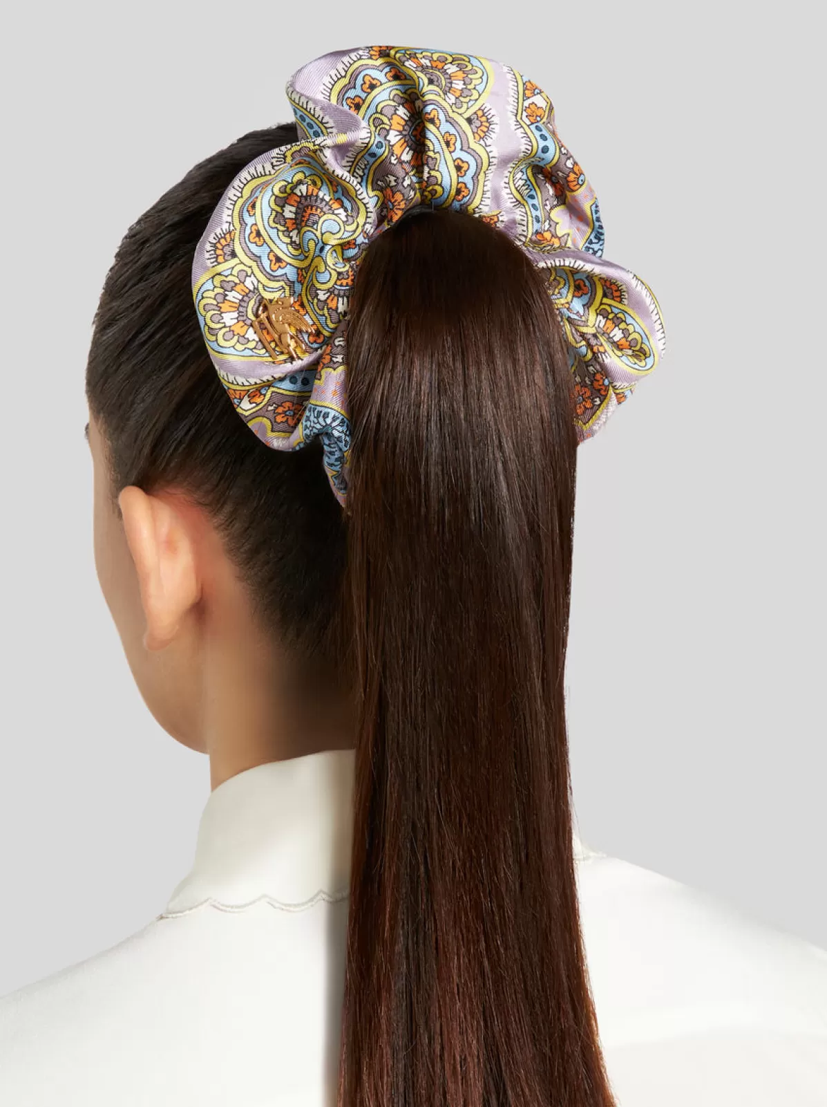 Donna Etro Scrunchie Per Capelli In Seta Stampata |