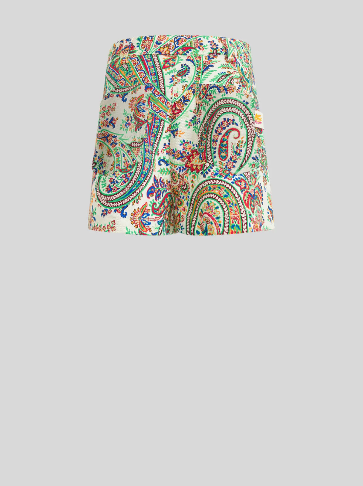 Bambino Etro SHORTS IN COTONE/DENIM STRETCH CON STAMPA PAISLEY FLOREALE PER BAMBINI |