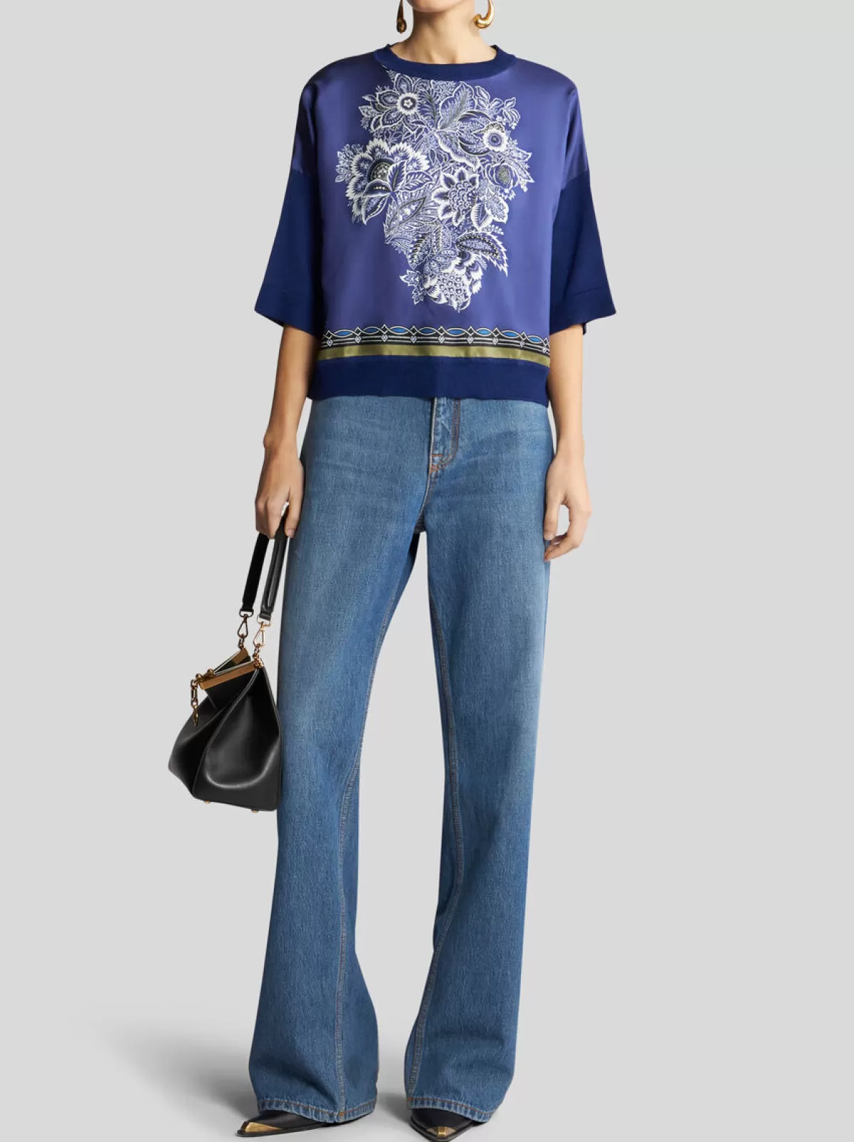 Donna Etro TOP IN MAGLIA CON STAMPA |