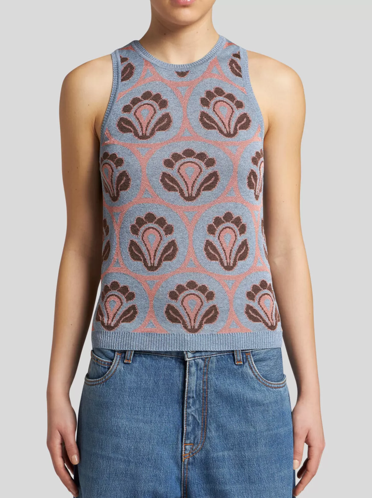 Donna Etro TOP IN MAGLIA JACQUARD |