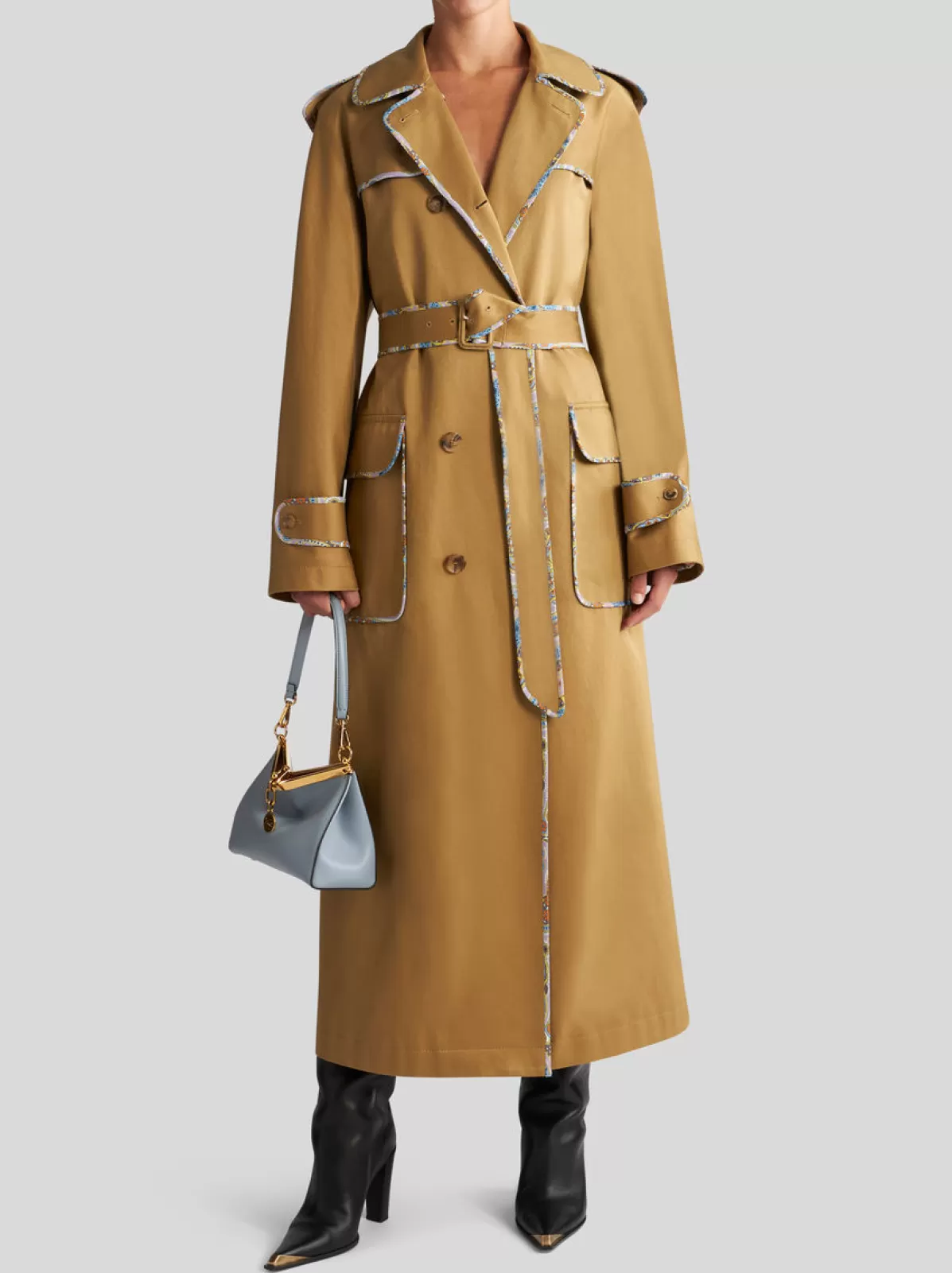 Donna Etro Trench Doppiopetto Da Donna |