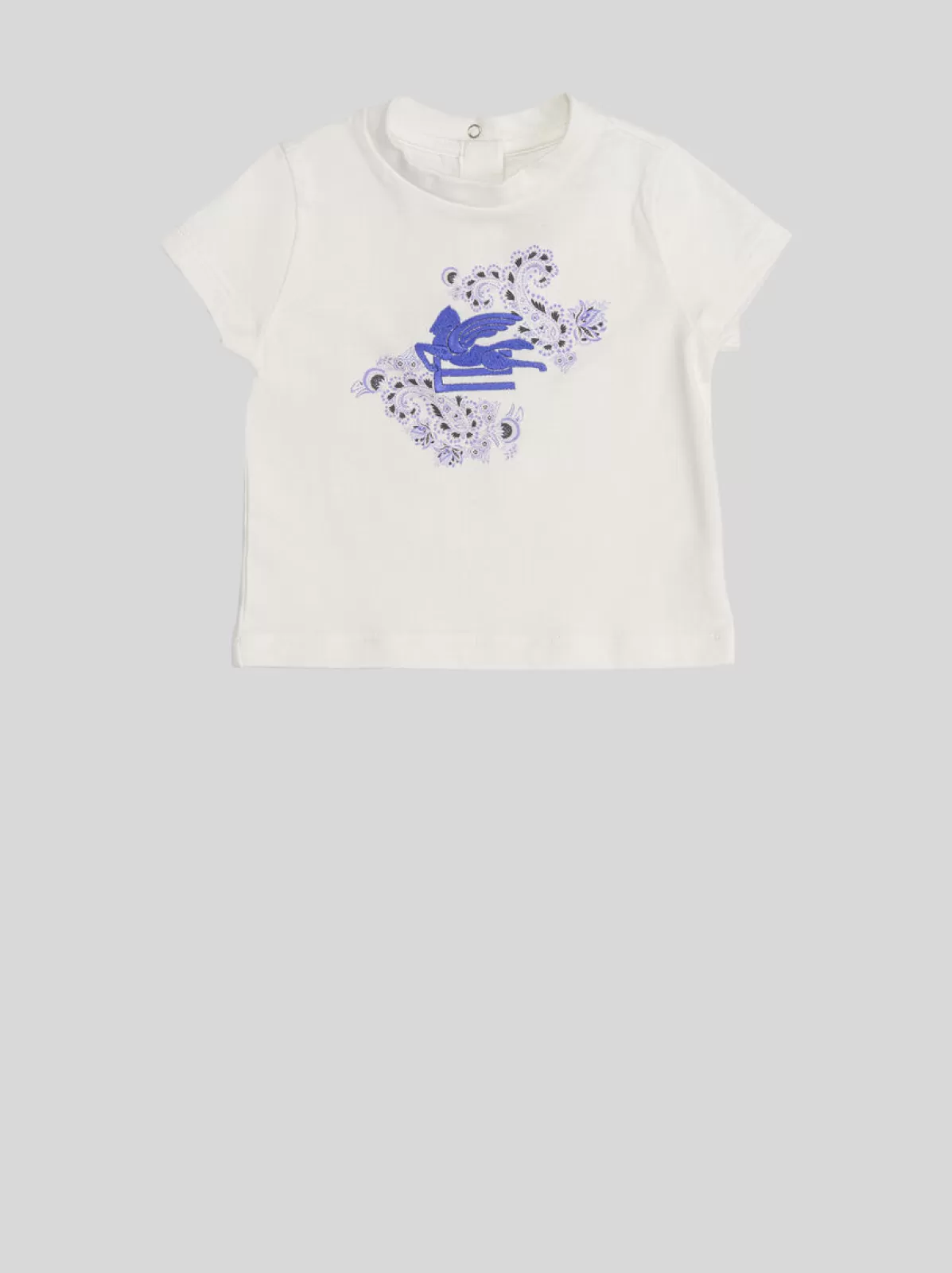 Bambino Etro T-SHIRT CON PEGASO E PAISLEY PER NEONATI |