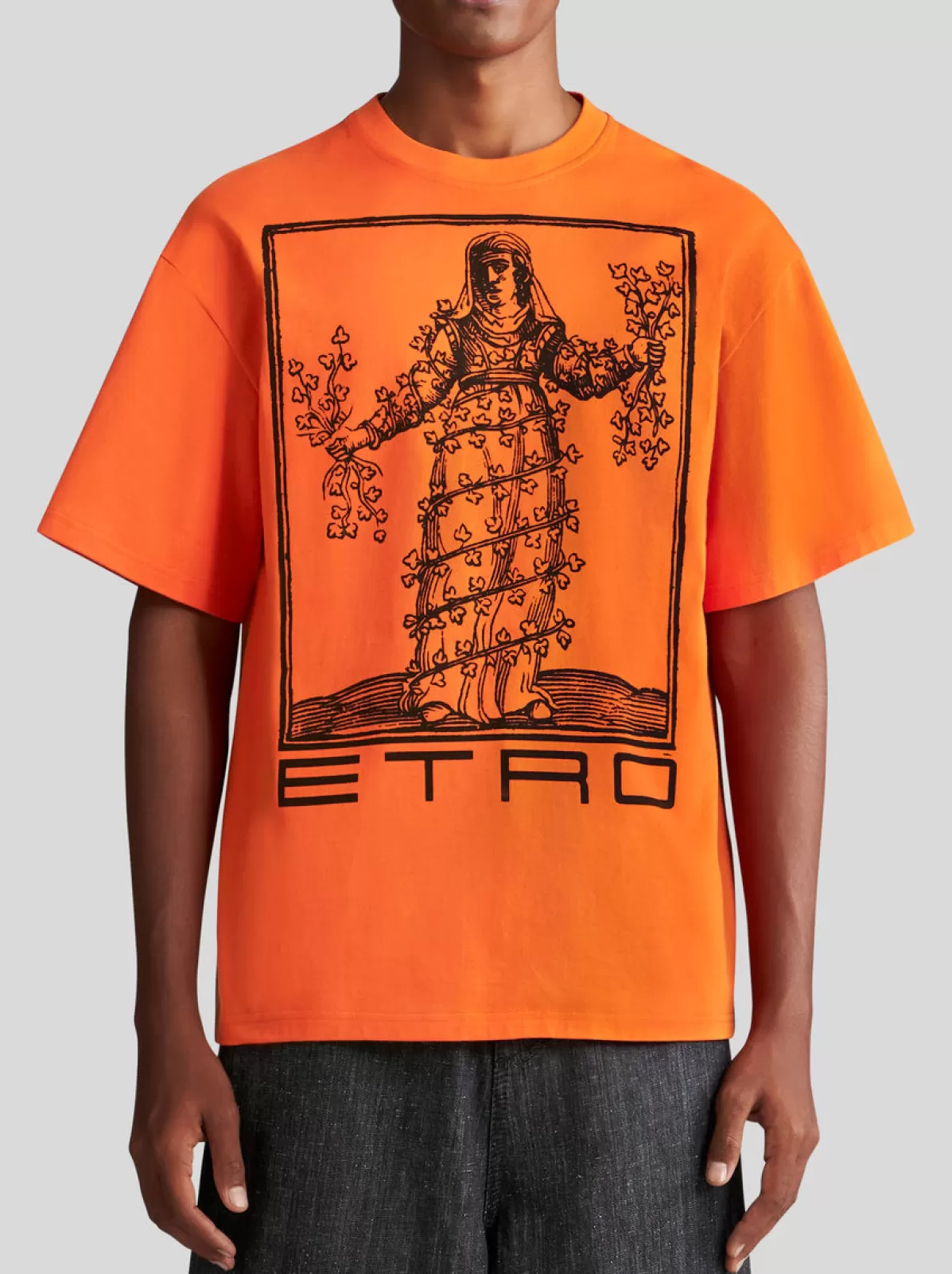 Uomo Etro T-SHIRT CON STAMPA ALLEGORIA TENACITÀ |