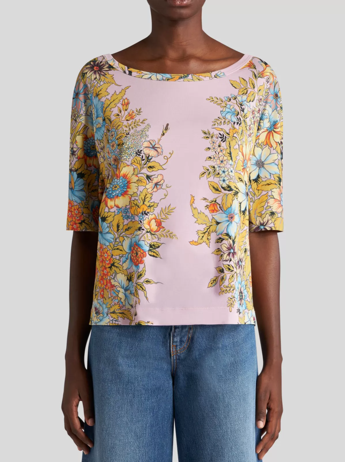 Donna Etro T-shirt Con Stampa Bouquet | Donna | |